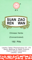 Suan Zao Ren wan, Wild Jujube Seed pill, TangLong Brand